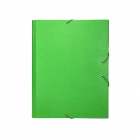 Carpeta clasificadora liderpapel 12 departamentos folio prolongado carton forrado verde claro