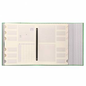 Carpeta clasificadora liderpapel 12 departamentos folio prolongado carton forrado verde claro