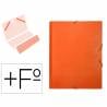 Carpeta clasificadora liderpapel 12 departamentos folio prolongado carton forrado naranja - CS06