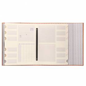 Carpeta clasificadora liderpapel 12 departamentos folio prolongado carton forrado naranja