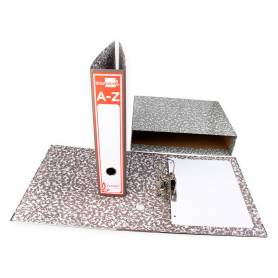 Caja archivador liderpapel classic red a4 gris