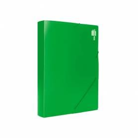 Carpeta liderpapel portadocumentos 36903 polipropileno dina4 verde lomo 50 mm