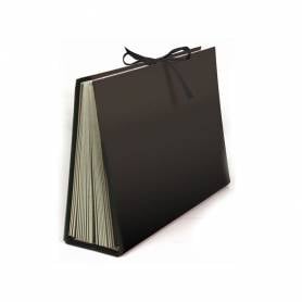 Carpeta fuelle liderpapel cuarto carton forrado negra