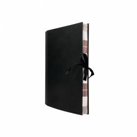 Carpeta fuelle liderpapel folio carton forrado negra