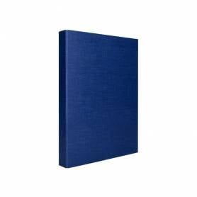 Carpeta de 4 anillas 40mm mixtas liderpapel folio carton forrado paper coat azul