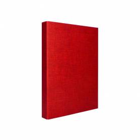 Carpeta de 4 anillas 40mm mixtas liderpapel folio carton forrado paper coat roja