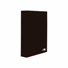 Carpeta de 4 anillas 40mm mixtas liderpapel folio carton forrado paper coat negra