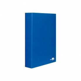 Carpeta de 4 anillas 25mm mixtas liderpapel folio carton forrado paper coat azul