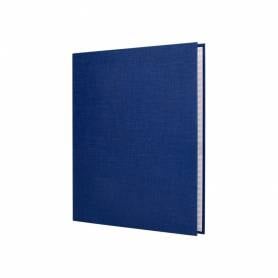 Carpeta de 4 anillas 25mm mixtas liderpapel folio carton forrado paper coat azul