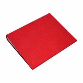 Carpeta de 4 anillas 25mm mixtas liderpapel folio carton forrado paper coat roja