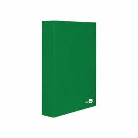 Carpeta de 4 anillas 25mm mixtas liderpapel folio cartonforrado paper coat verde