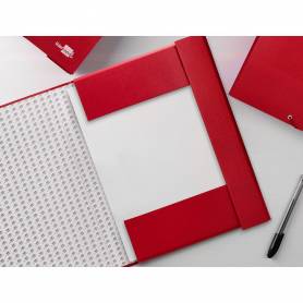 Carpeta proyectos liderpapel folio lomo 90mm carton forrado roja