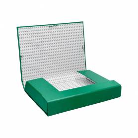 Carpeta proyectos liderpapel folio lomo 90mm carton forrado verde