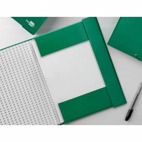 Carpeta proyectos liderpapel folio lomo 90mm carton forrado verde