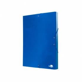 Carpeta proyectos liderpapel folio lomo 30mm carton forradoazul