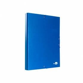 Carpeta proyectos liderpapel folio lomo 30mm carton forradoazul