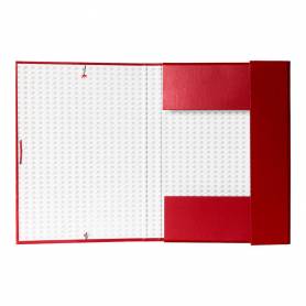 Carpeta proyectos liderpapel folio lomo 30mm carton forrado roja