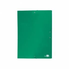 Carpeta proyectos liderpapel folio lomo 30mm carton forrado verde