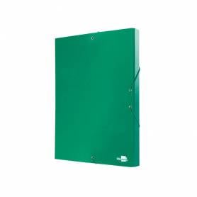 Carpeta proyectos liderpapel folio lomo 30mm carton forrado verde