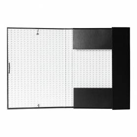 Carpeta proyectos liderpapel folio lomo 30mm carton forrado negra