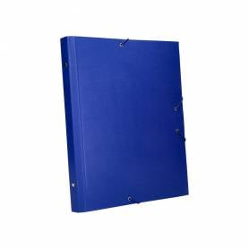 Carpeta clasificadora liderpapel 12 departamentos folio prolongado carton forrado azul