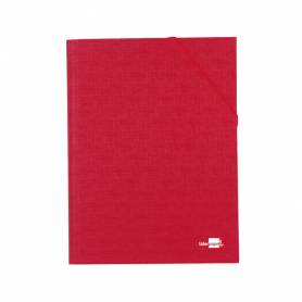 Carpeta clasificadora liderpapel 12 departamentos folio prolongado carton forrado roja