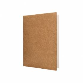 Subcarpeta liderpapel folio kraft interior blanco 240g/m2