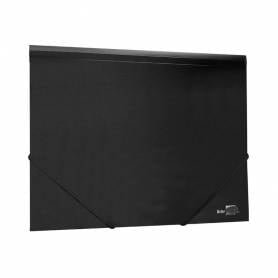 Carpeta liderpapel gomas solapas 38725 polipropileno din a4 negro opaco