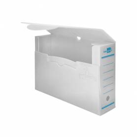 Caja archivo definitivo plastico liderpapel blanco 360x260x100 mm