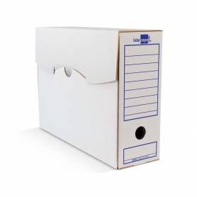 Caja archivo definitivo liderpapel ecouse cartón 100% reciclado 106 listados de ordenador 430x316x116mm 325g/m2