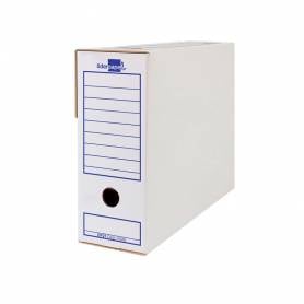 Caja archivo definitivo liderpapel ecouse carton 100% reciclado folio prolongado 388x275x116mm 325g/m2