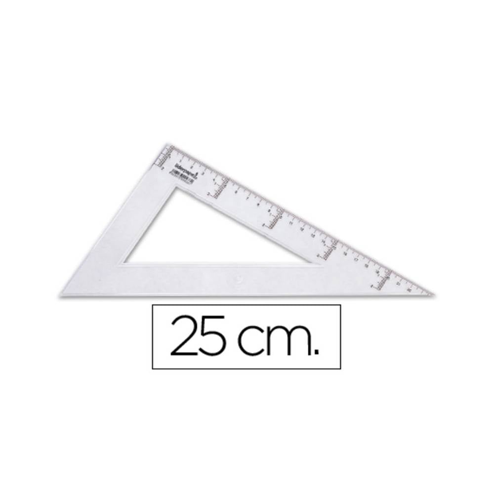 Cartabon liderpapel 25 cm plastico cristal