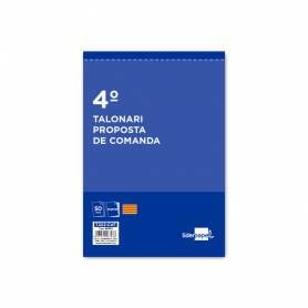 Talonario liderpapel pedidos cuarto original y copia t222 texto en catalan