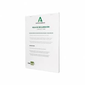 Libro liderpapel hojas de reclamaciones junta de andalucia din a4 25 juegos original + 2 copias