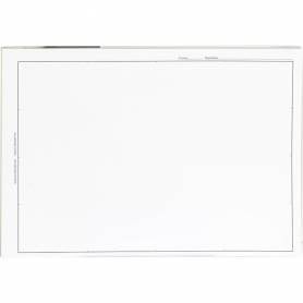 Bloc dibujo liderpapel lineal encolado 230x325mm 20 hojas 180 gr/m2 con recuadro