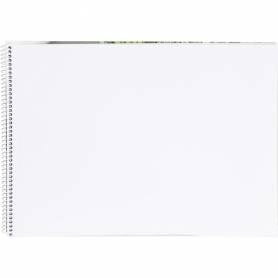 Bloc dibujo liderpapel artistico espiral 230x325mm 20 hojas 180g/m2 sin recuadro perforado