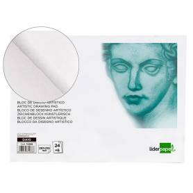 Bloc dibujo liderpapel artistico encolado 210x297 mm 30 hojas 120g/m2 sin recuadro