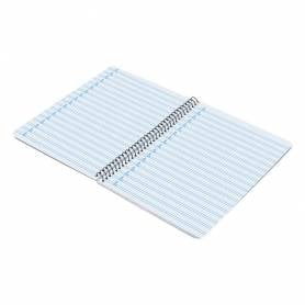 Cuaderno espiral liderpapel cuarto pautaguia tapa dura 80h75 gr cuadro pautado 5mm con margen