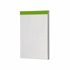 Bloc notas liderpapel liso a7 80 hojas 60 g/m2 perforado sin tapa