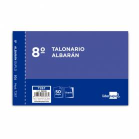 Talonario liderpapel albaran octavo duplicado apaisado