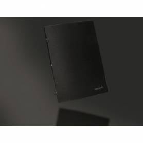 Libreta liderpapel tapa negra a4 80 hojas 60g/m2 horizontal con doble margen