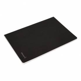 Libreta liderpapel tapa negra a4 80 hojas 60g/m2 horizontal con doble margen