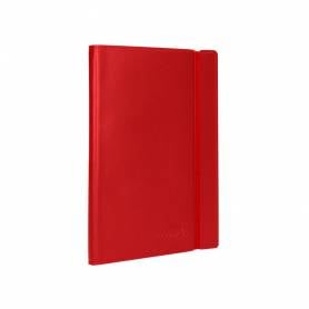 Libreta indice liderpapel similpiel a7 120 hojas 70g/m2 color rojo