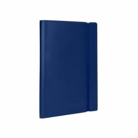 Libreta indice liderpapel similpiel a6 120 hojas 70g/m2 color azul