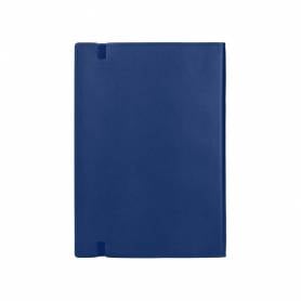 Libreta liderpapel simil piel a6 120 hojas 70g/m2 horizontal sin margen azul