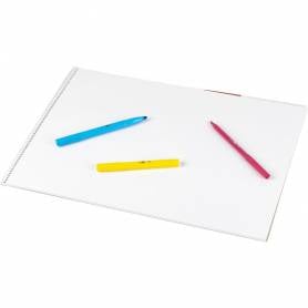 Bloc dibujo liderpapel artistico espiral 460x325mm 20 hojas 130gr/m2 sin recambio perforado