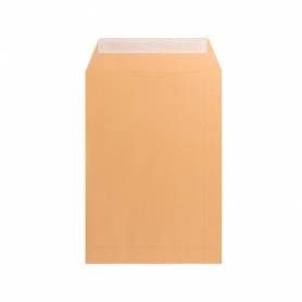 Sobre liderpapel bolsa n.6 kraft cuarto prolongado 184x261mm tira de silicona caja de 250 unidades