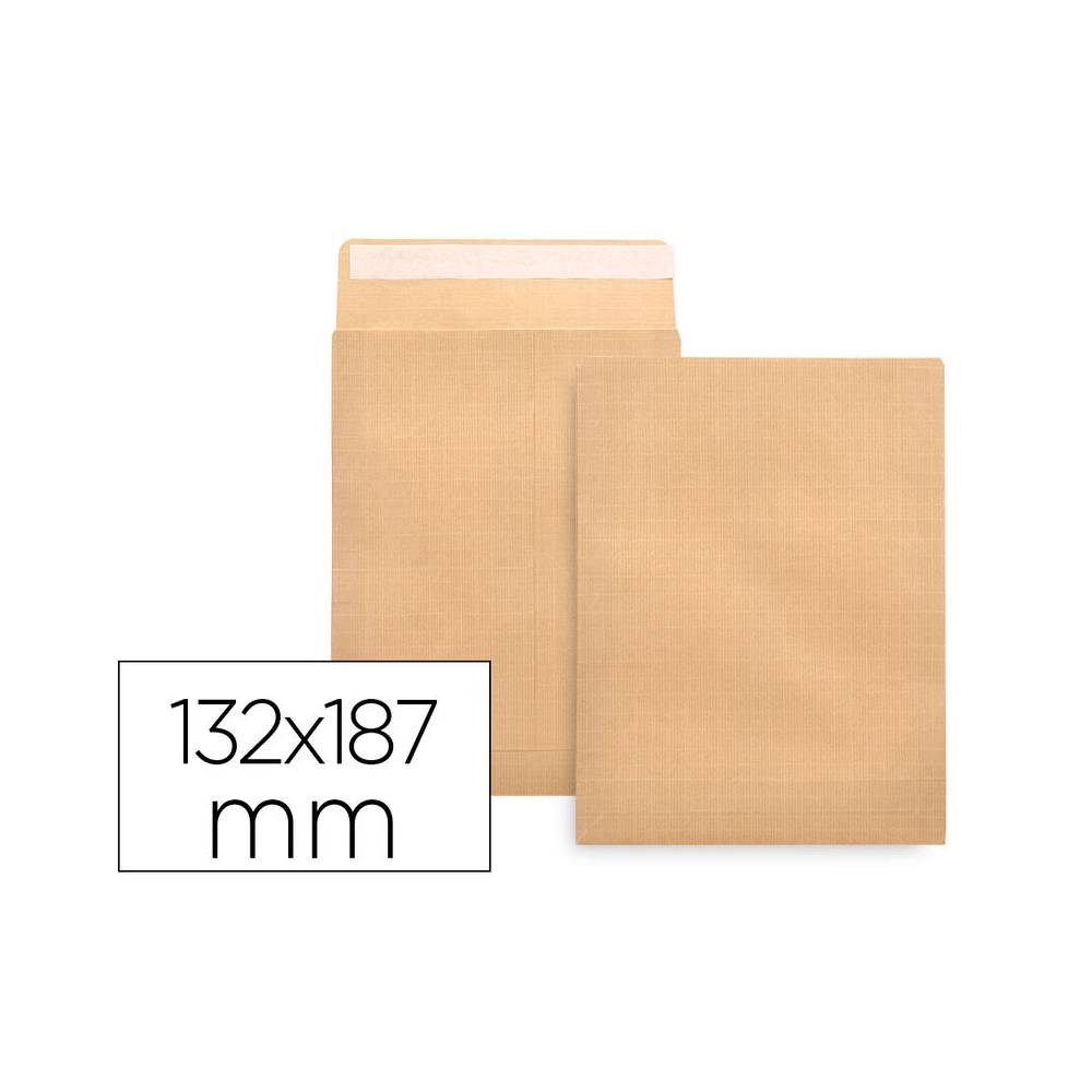 Sobre liderpapel bolsa n.4 kraft salarios 132x187 mm tira de silicona caja de 500 unidades