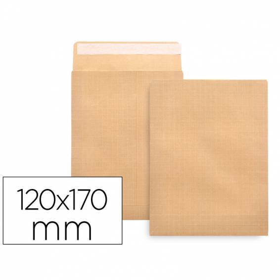 Sobre liderpapel bolsa n.2 kraft salarios 120x170 mm tira de silicona caja de 1000 unidades