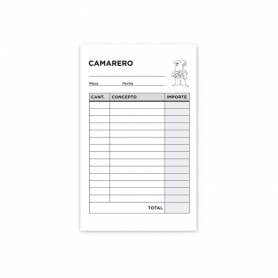 Talonario liderpapel camarero bolsillo original y copia t250